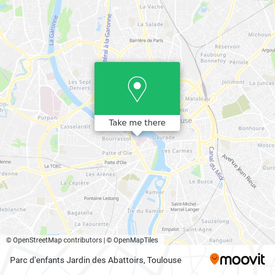 Parc d'enfants Jardin des Abattoirs map