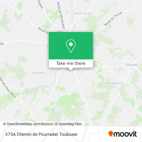 375A Chemin de Pourradel map