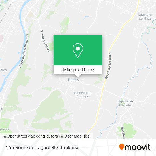 Mapa 165 Route de Lagardelle