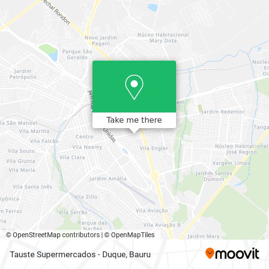 Mapa Tauste Supermercados - Duque