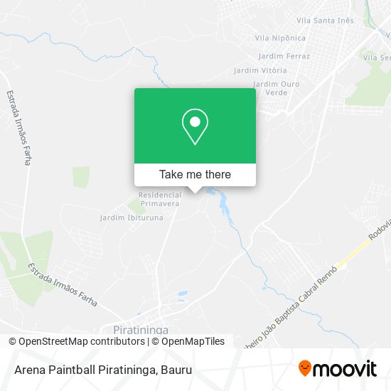 Arena Paintball Piratininga map