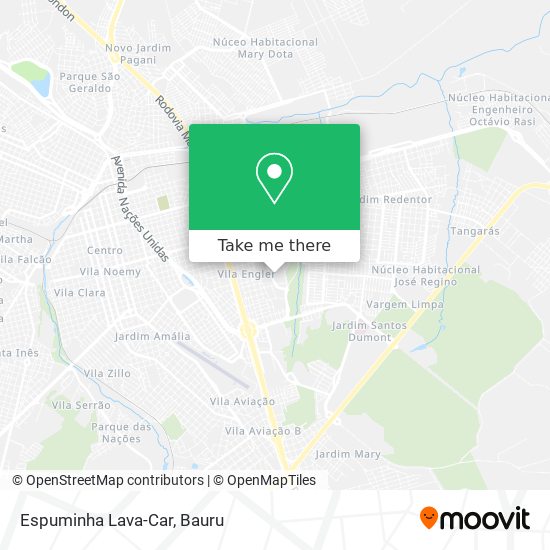 Espuminha Lava-Car map