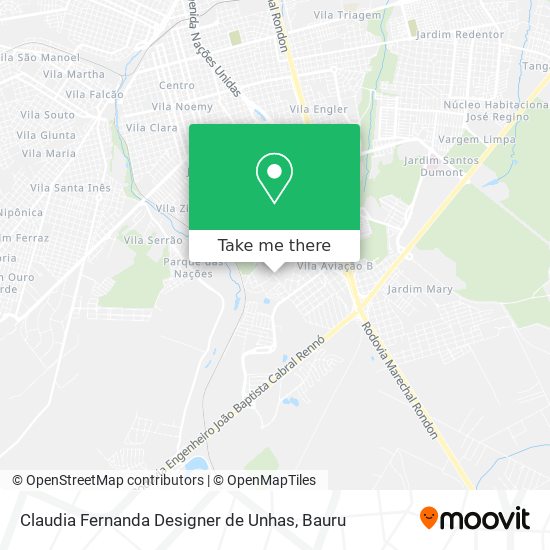 Mapa Claudia Fernanda Designer de Unhas
