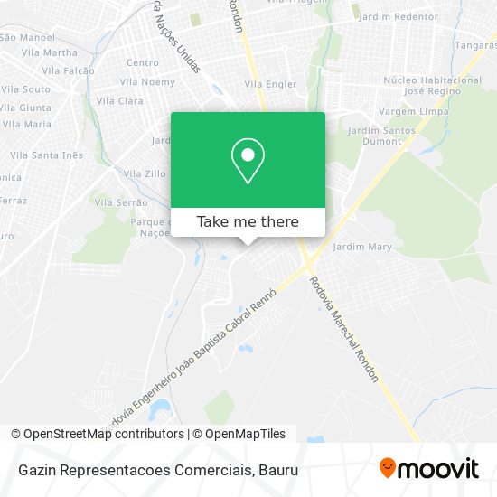 Gazin Representacoes Comerciais map