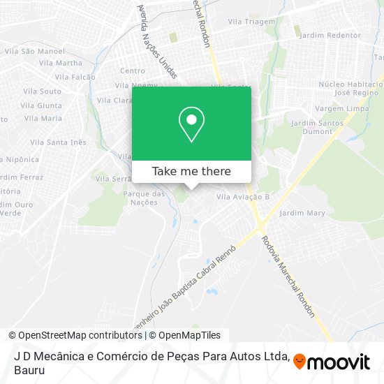 J D Mecânica e Comércio de Peças Para Autos Ltda map