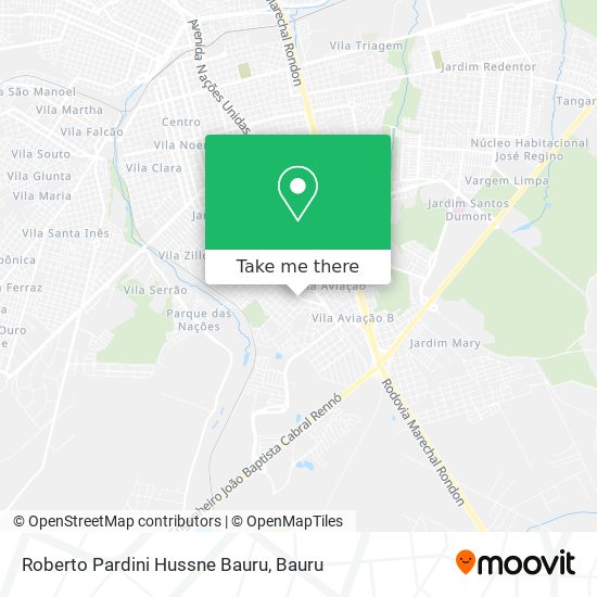 Roberto Pardini Hussne Bauru map