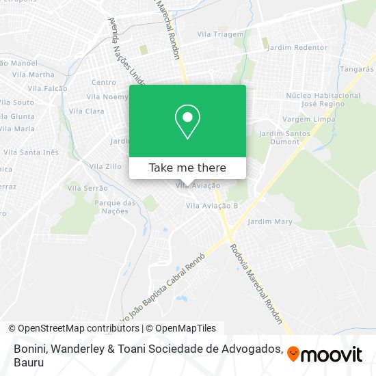 Bonini, Wanderley & Toani Sociedade de Advogados map