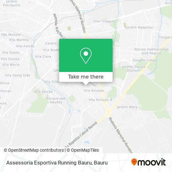 Assessoria Esportiva Running Bauru map