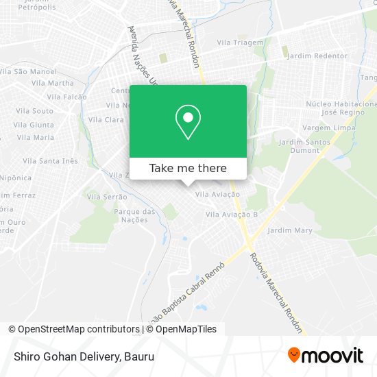 Shiro Gohan Delivery map