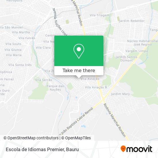 Mapa Escola de Idiomas Premier