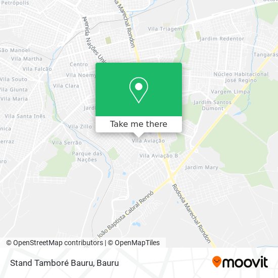 Stand Tamboré Bauru map