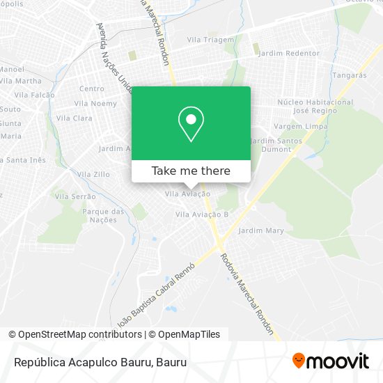 Mapa República Acapulco Bauru