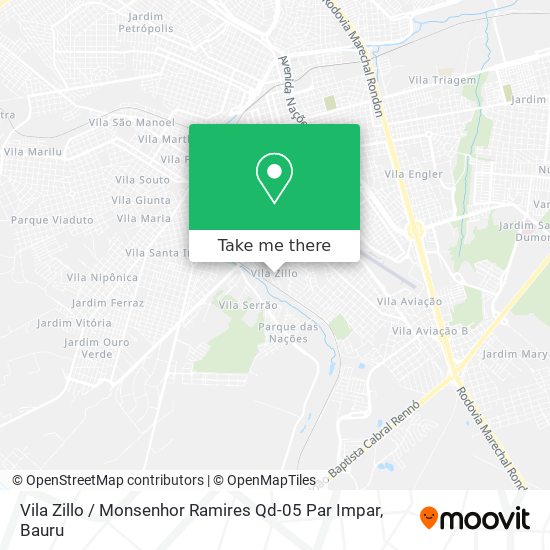 Vila Zillo / Monsenhor Ramires Qd-05 Par Impar map
