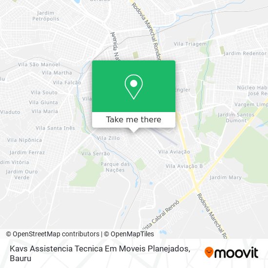 Kavs Assistencia Tecnica Em Moveis Planejados map