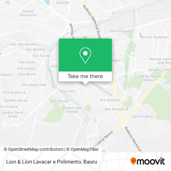 Lion & Lion Lavacar e Polimento map