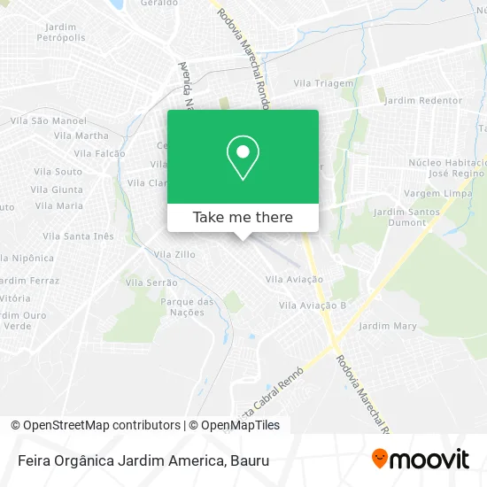 Feira Orgânica Jardim America map