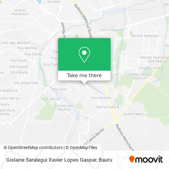 Gislaine Saralegui Xavier Lopes Gaspar map