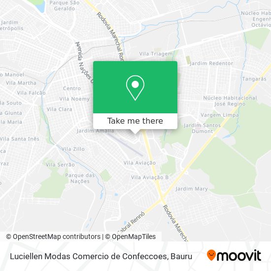 Luciellen Modas Comercio de Confeccoes map