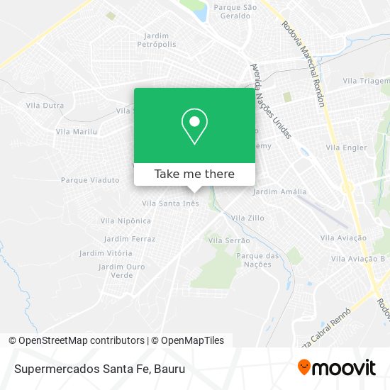 Supermercados Santa Fe map