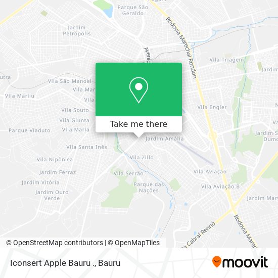 Iconsert Apple Bauru . map