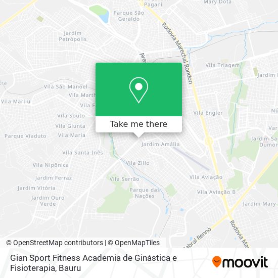 Gian Sport Fitness Academia de Ginástica e Fisioterapia map