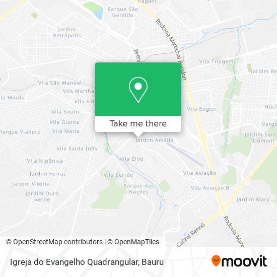 Igreja do Evangelho Quadrangular map