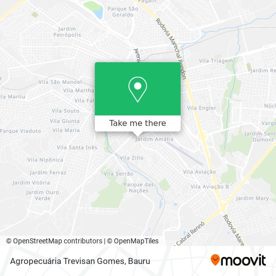 Agropecuária Trevisan Gomes map