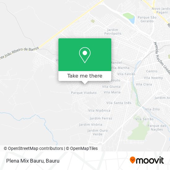 Plena Mix Bauru map