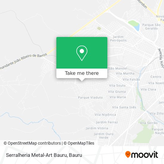 Mapa Serralheria Metal-Art Bauru