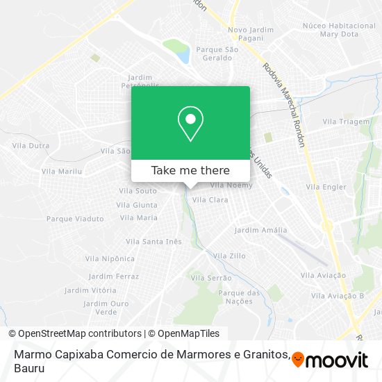 Mapa Marmo Capixaba Comercio de Marmores e Granitos