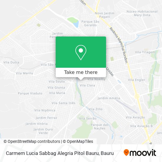 Mapa Carmem Lucia Sabbag Alegria Pitol Bauru