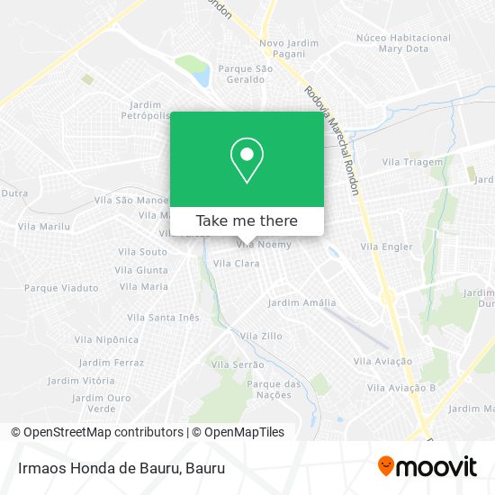 Irmaos Honda de Bauru map