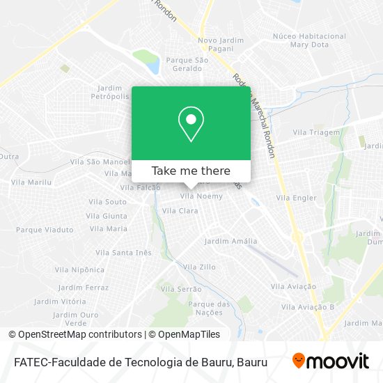 FATEC-Faculdade de Tecnologia de Bauru map
