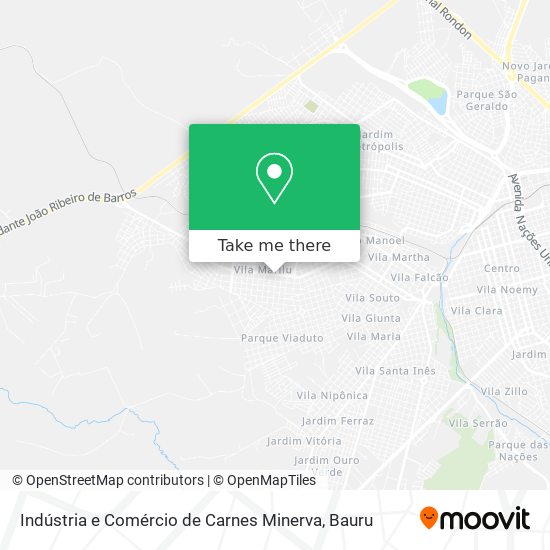 Indústria e Comércio de Carnes Minerva map