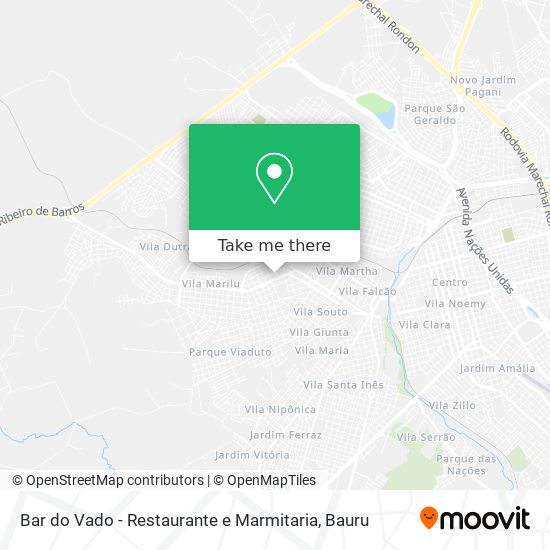 Mapa Bar do Vado - Restaurante e Marmitaria