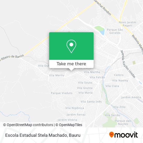 Mapa Escola Estadual Stela Machado