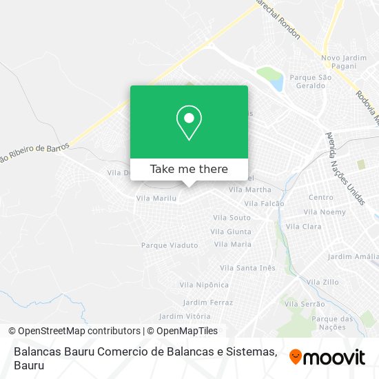 Balancas Bauru Comercio de Balancas e Sistemas map