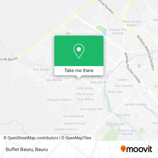 Buffet Bauru map