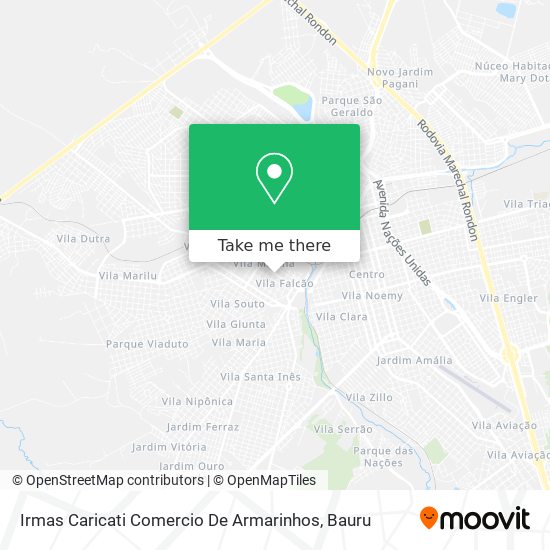 Irmas Caricati Comercio De Armarinhos map