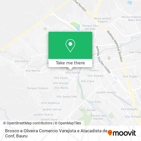 Brosco e Oliveira Comercio Varejista e Atacadista de Conf map