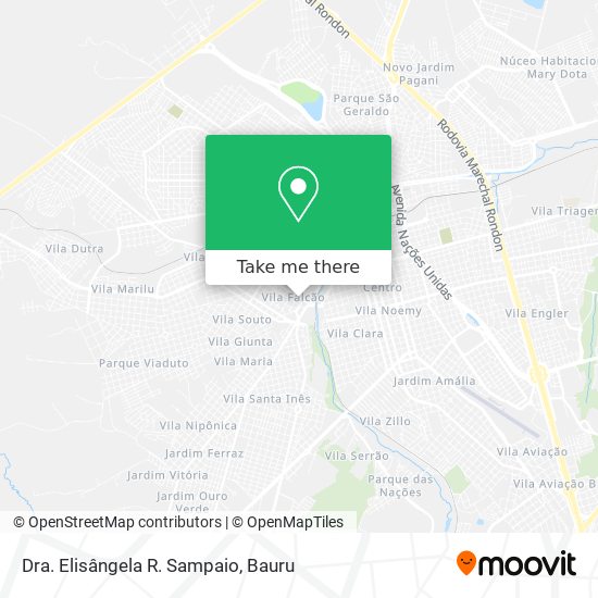 Dra. Elisângela R. Sampaio map