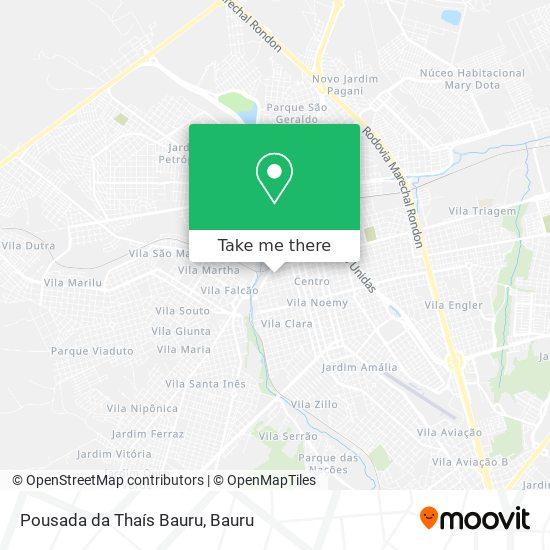 Pousada da Thaís Bauru map