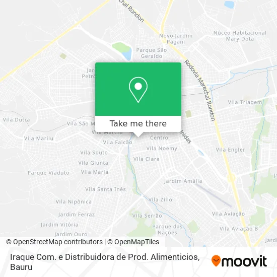 Iraque Com. e Distribuidora de Prod. Alimenticios map
