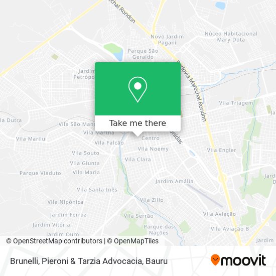 Mapa Brunelli, Pieroni & Tarzia Advocacia