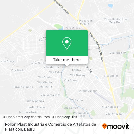 Mapa Rollon Plast Industria e Comercio de Artefatos de Plasticos