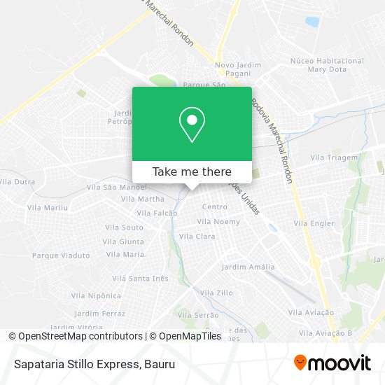 Sapataria Stillo Express map