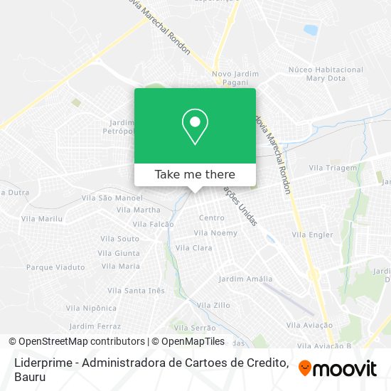 Liderprime - Administradora de Cartoes de Credito map