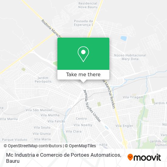 Mc Industria e Comercio de Portoes Automaticos map