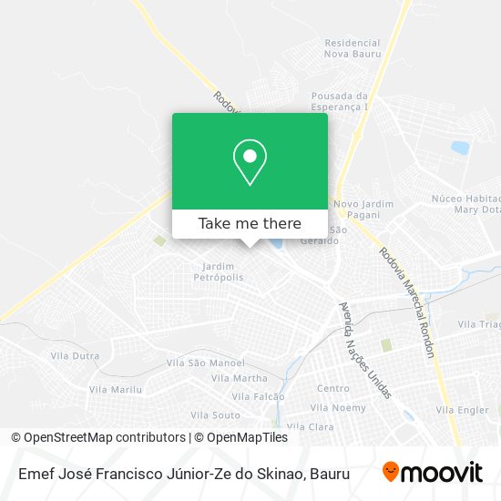 Emef José Francisco Júnior-Ze do Skinao map