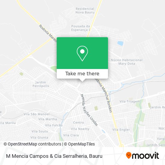 M Mencia Campos & Cia Serralheria map